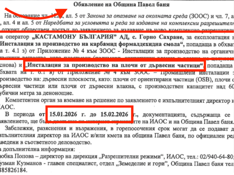 Кастамону поднови намеренията си