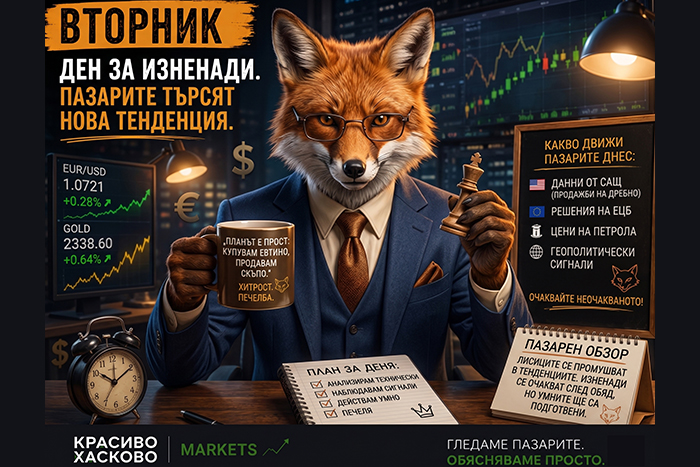 Очакваме спокоен вторник